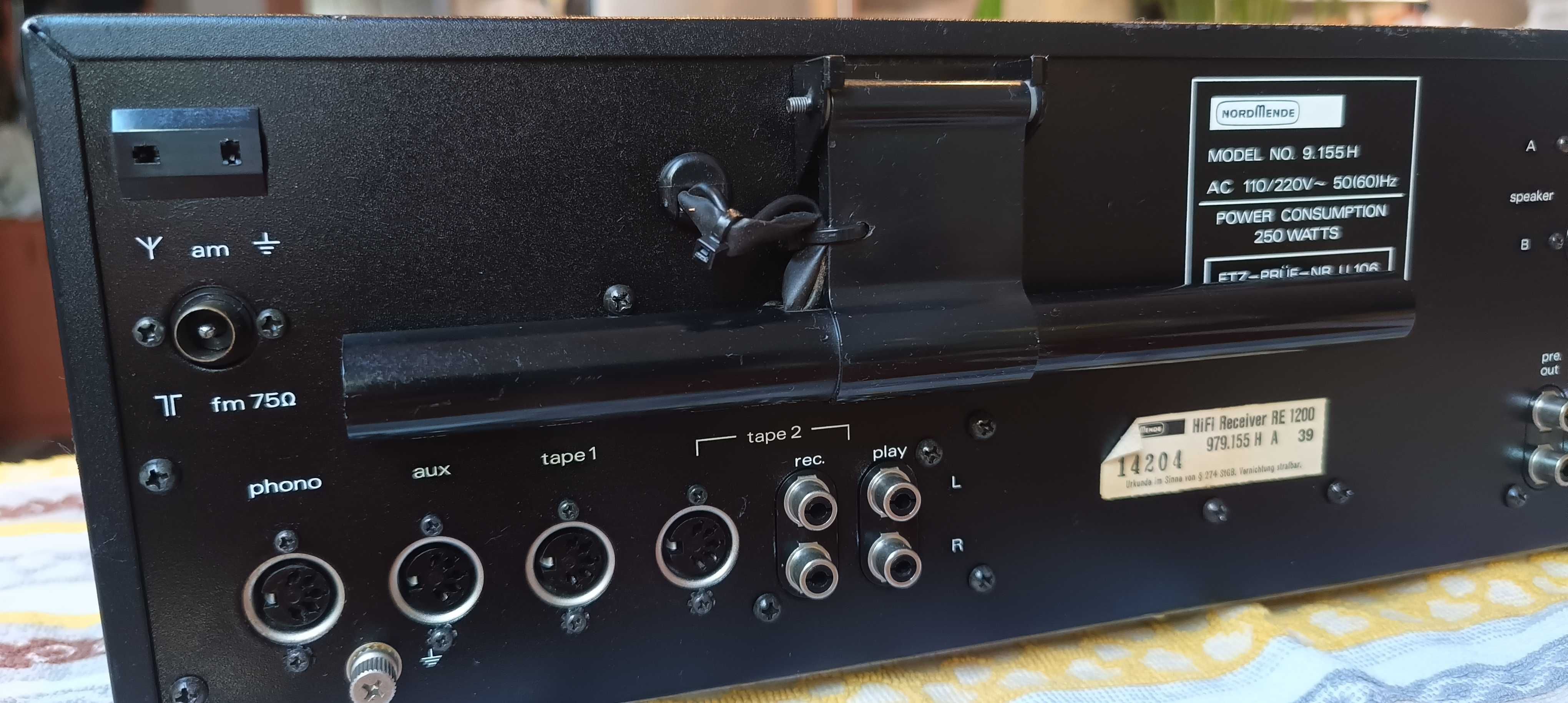 Wieża zestaw amplituner Nordmende RE 1200 magnetofon CD 1200