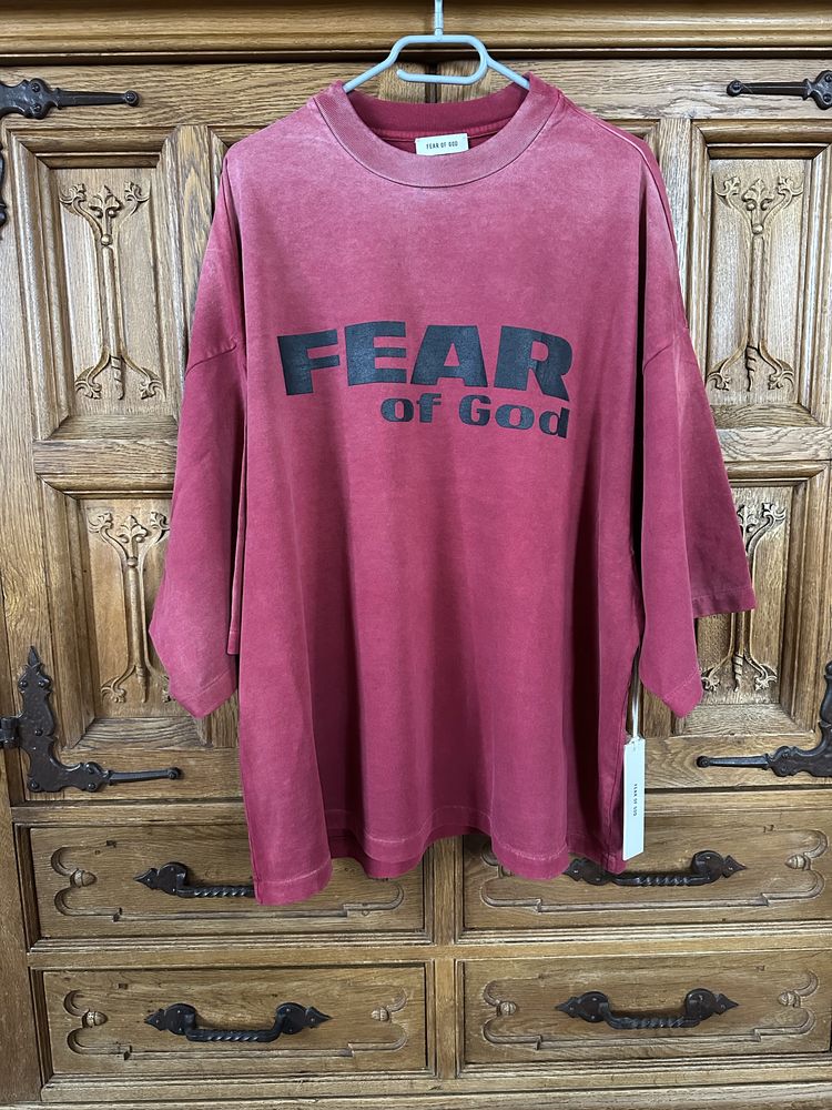 Fear of God Relaxed "Fear is Gone" Tee 'Red/Black' (SS25)
