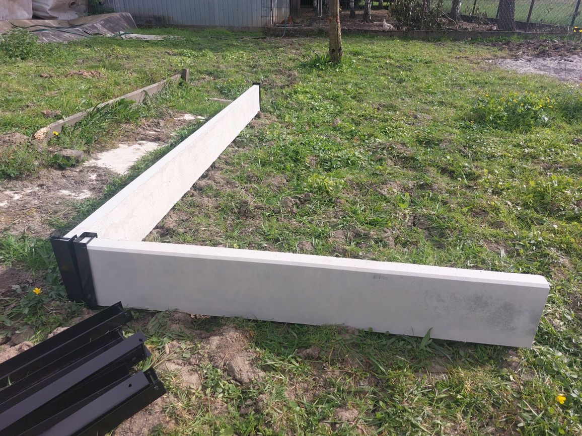 Rabata ogrodowa płyty betonowe słupki Podmurówki panele warzywniak