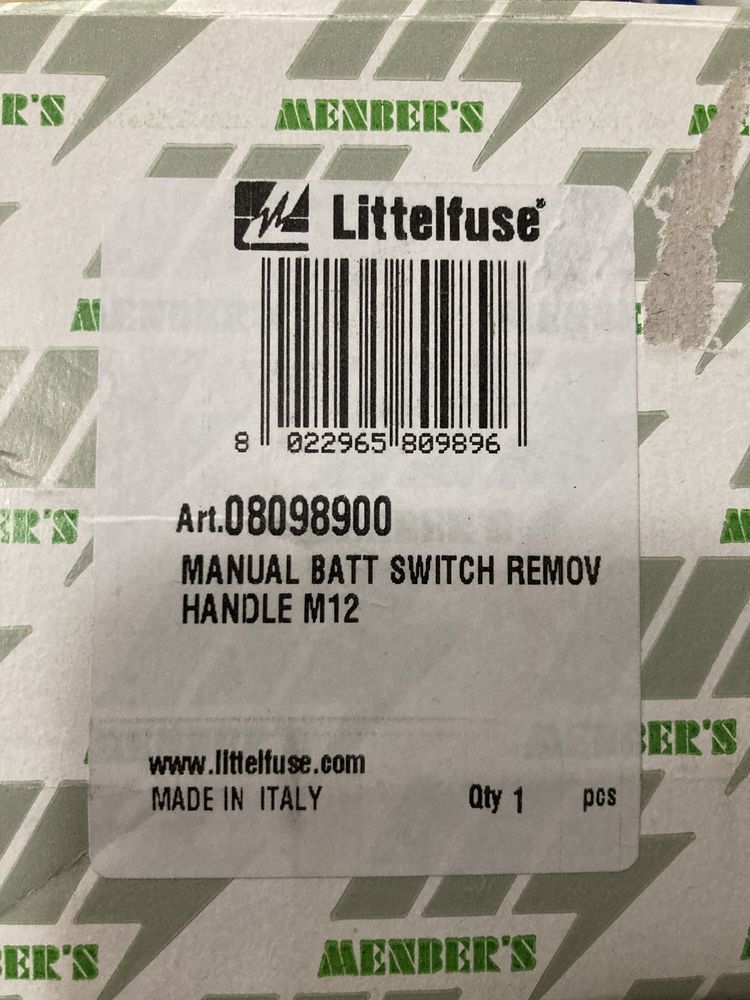 Switch bateria manual Littelfuse - Novo