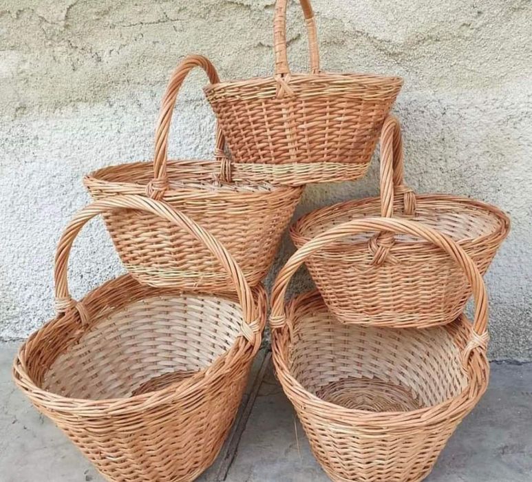 Кошик плетений з лози, корзина,для грибів на спаса