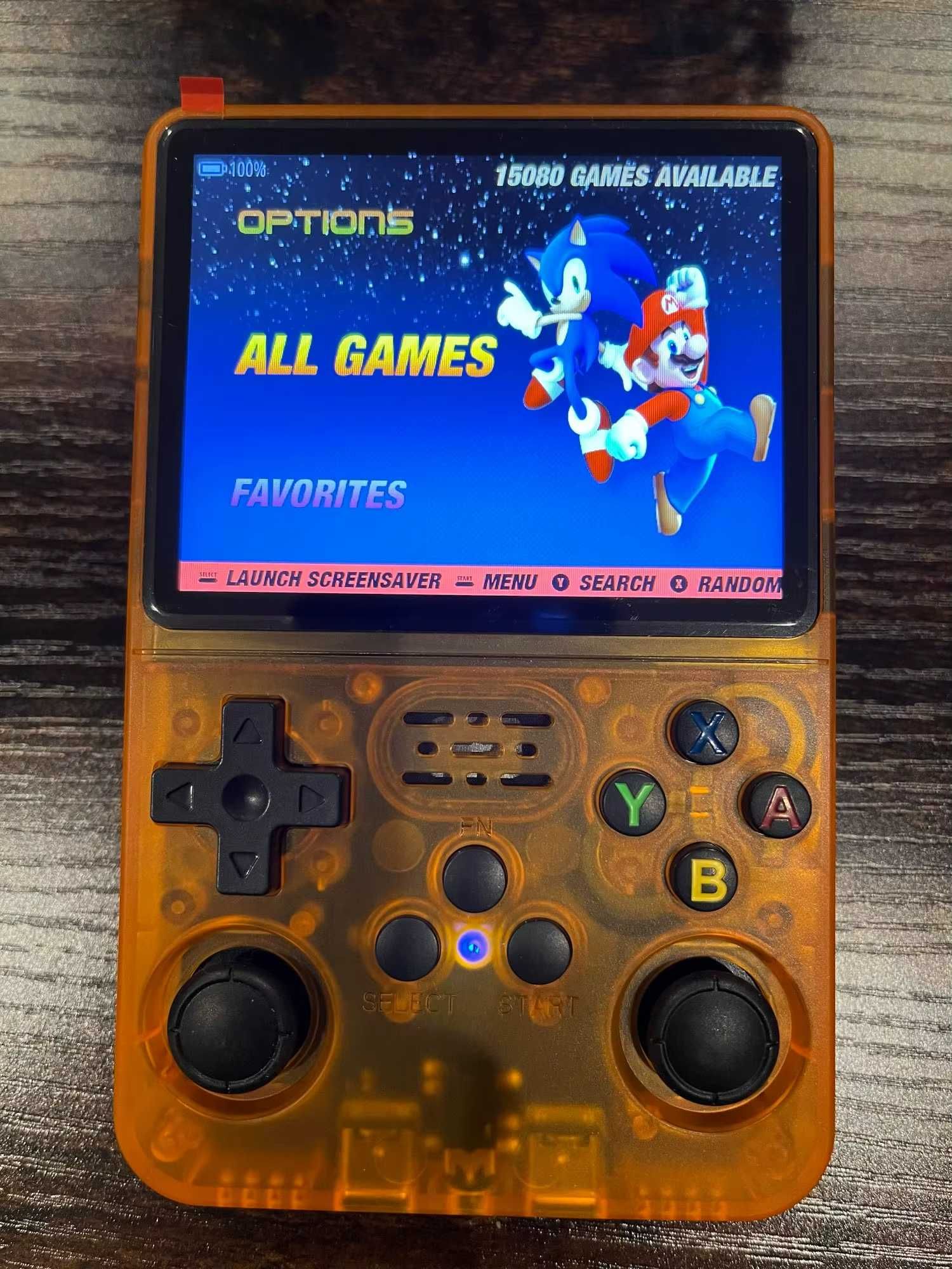 R36S Retro Console de videogame 64gb sistema linux 10000 jogos