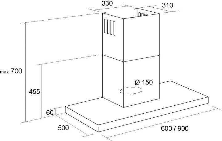 Кухонна витяжка PYRAMIDA T 900