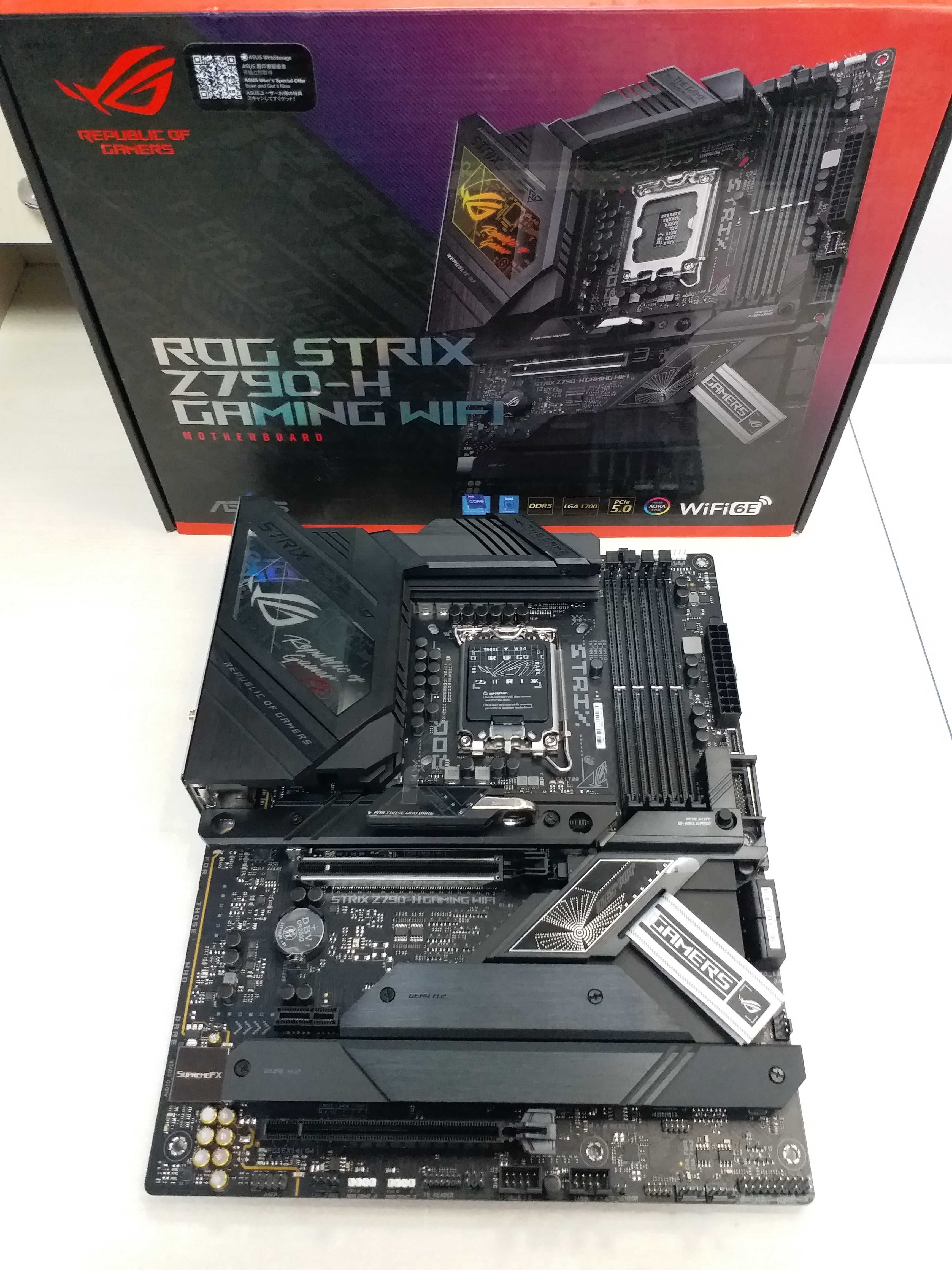 Топ плата Asus ROG Strix Z790-H Gaming WiFi  LGA 1700,  DDR5
