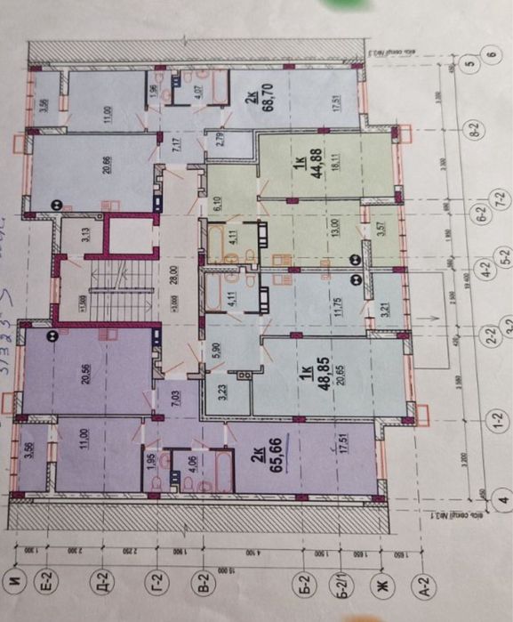 2 кімнатна квартира в ЖК Родинний маєток, комфортний поверх