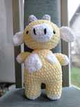 Bananowa krówka amigurumi