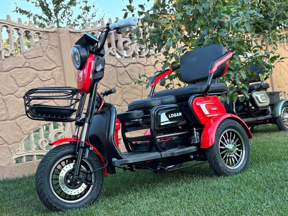 Трицикол CORCO《LOGAN 》Двигун 1000-1200W Батарея 72V-23Ah Доставка.