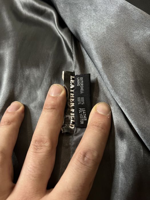 Кожаный мужской длинный плащ New Rock  Розмір: M - L