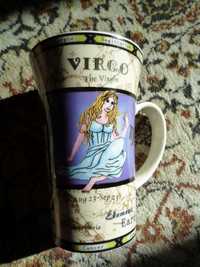 kubek kolekcjonerski SAGRADO VIRGO znaki zodiaku PANNA, porcelana AUST