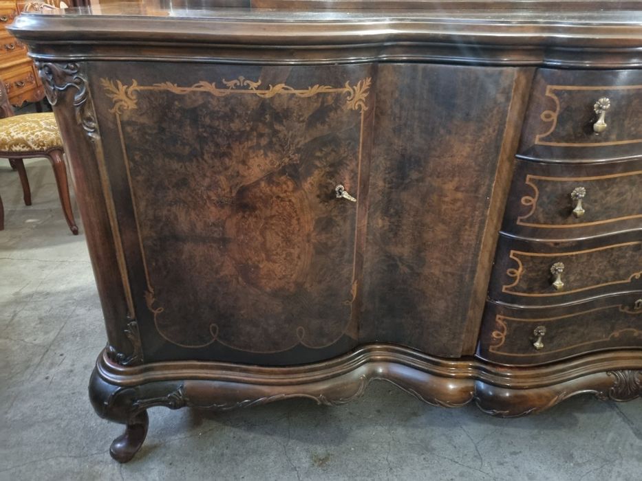 komoda drewniana bufet witryna kredens