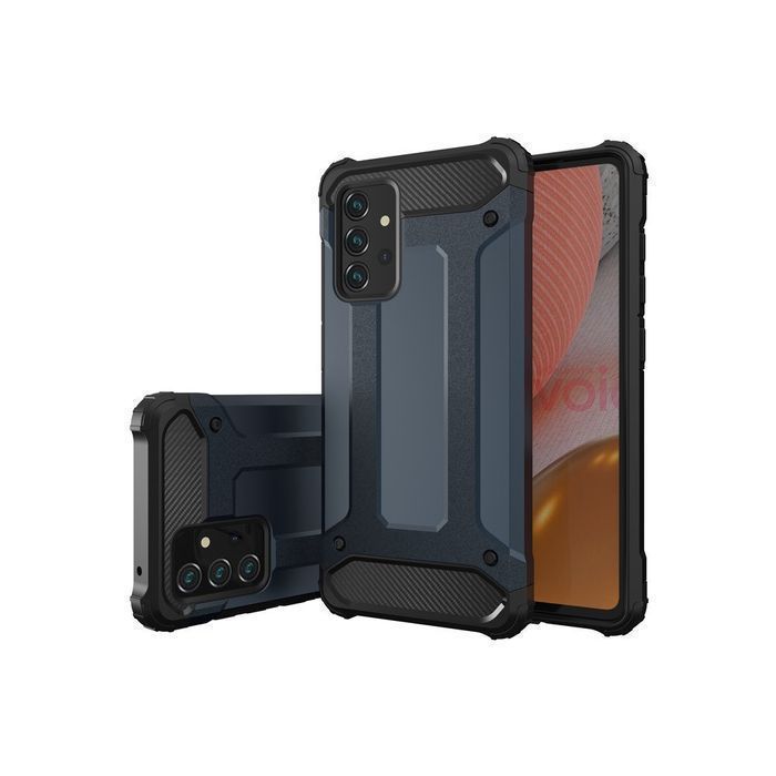 Etui Hybrid Armor do Samsung Galaxy A72 4G - Srebrne