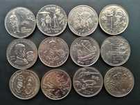 12 moedas comemorativas