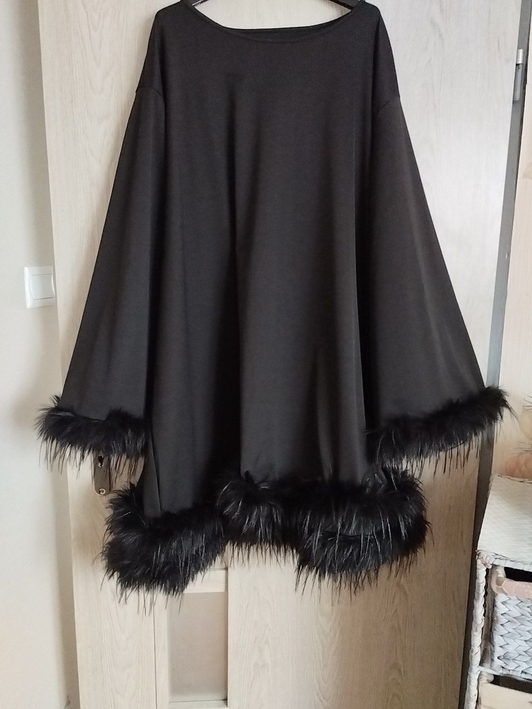 Poncho  czarne oversize