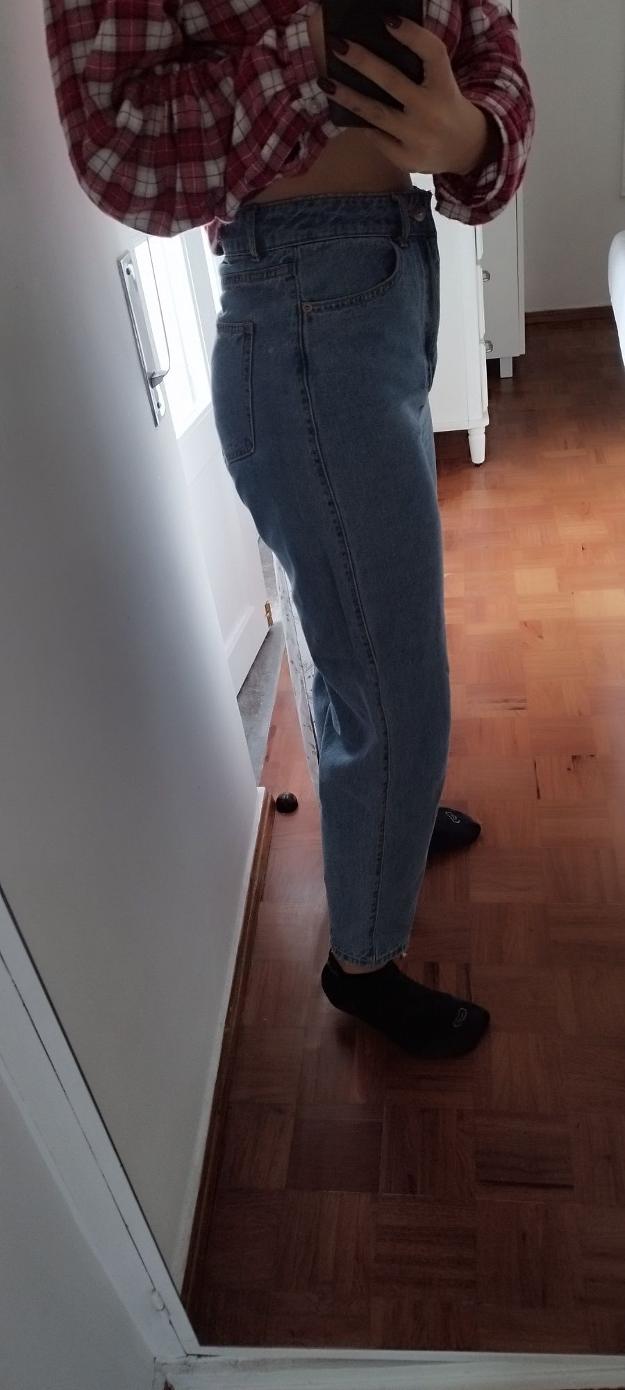 Calças de ganga Mom jeans