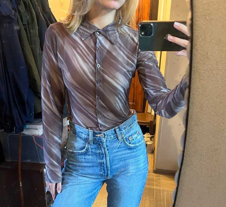 Прозора сорочка у сіточку MOTEL S