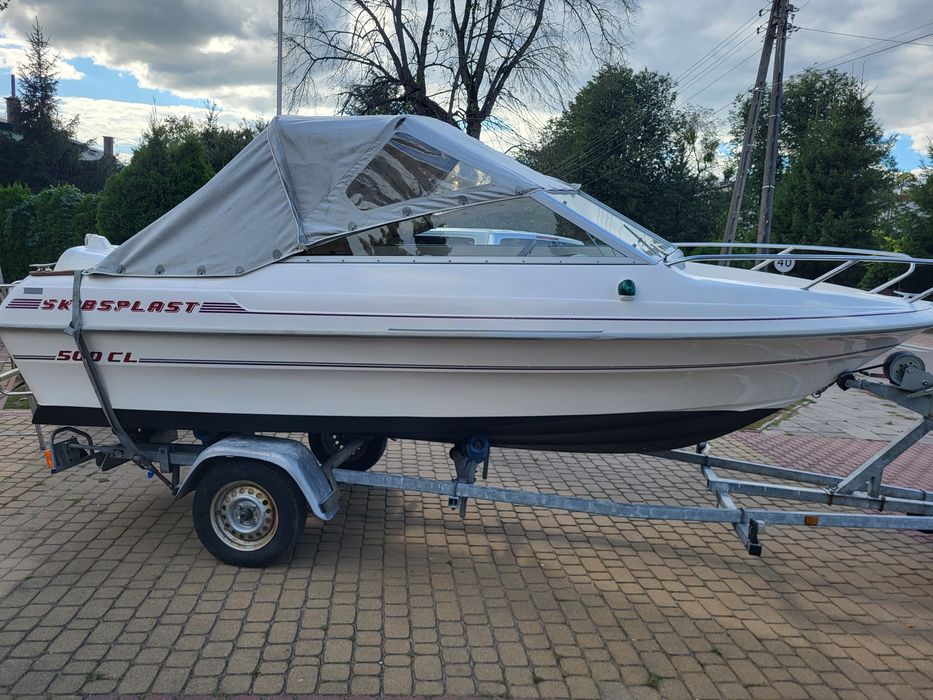 Piekna zadbana Lodz lodka motorowa SKIBSPLAST 500cl motorowka  5metrow