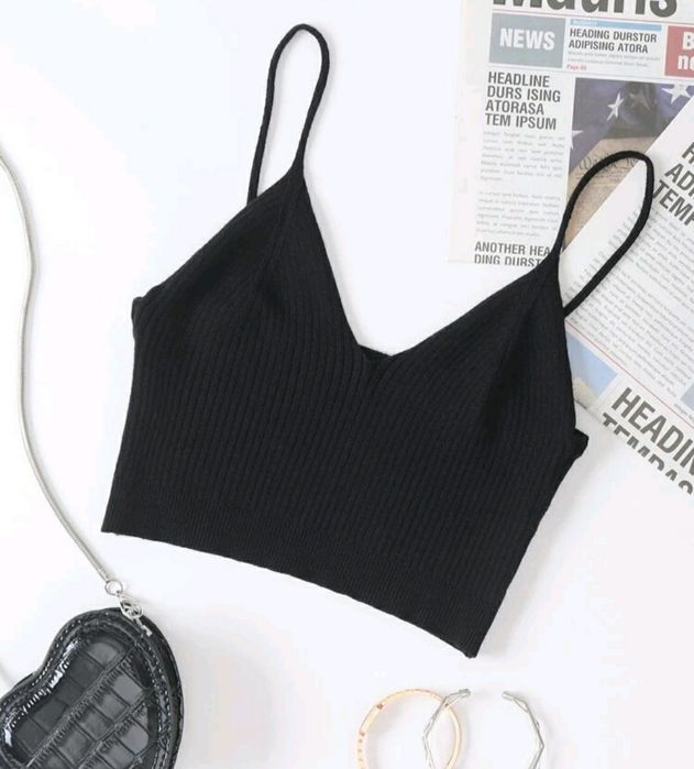 Top de Malha Preto XS (34) NOVO