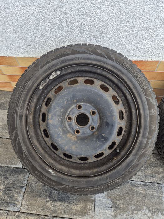 Koła Felgi stalowe 5x112 16" Audi opony zimowe