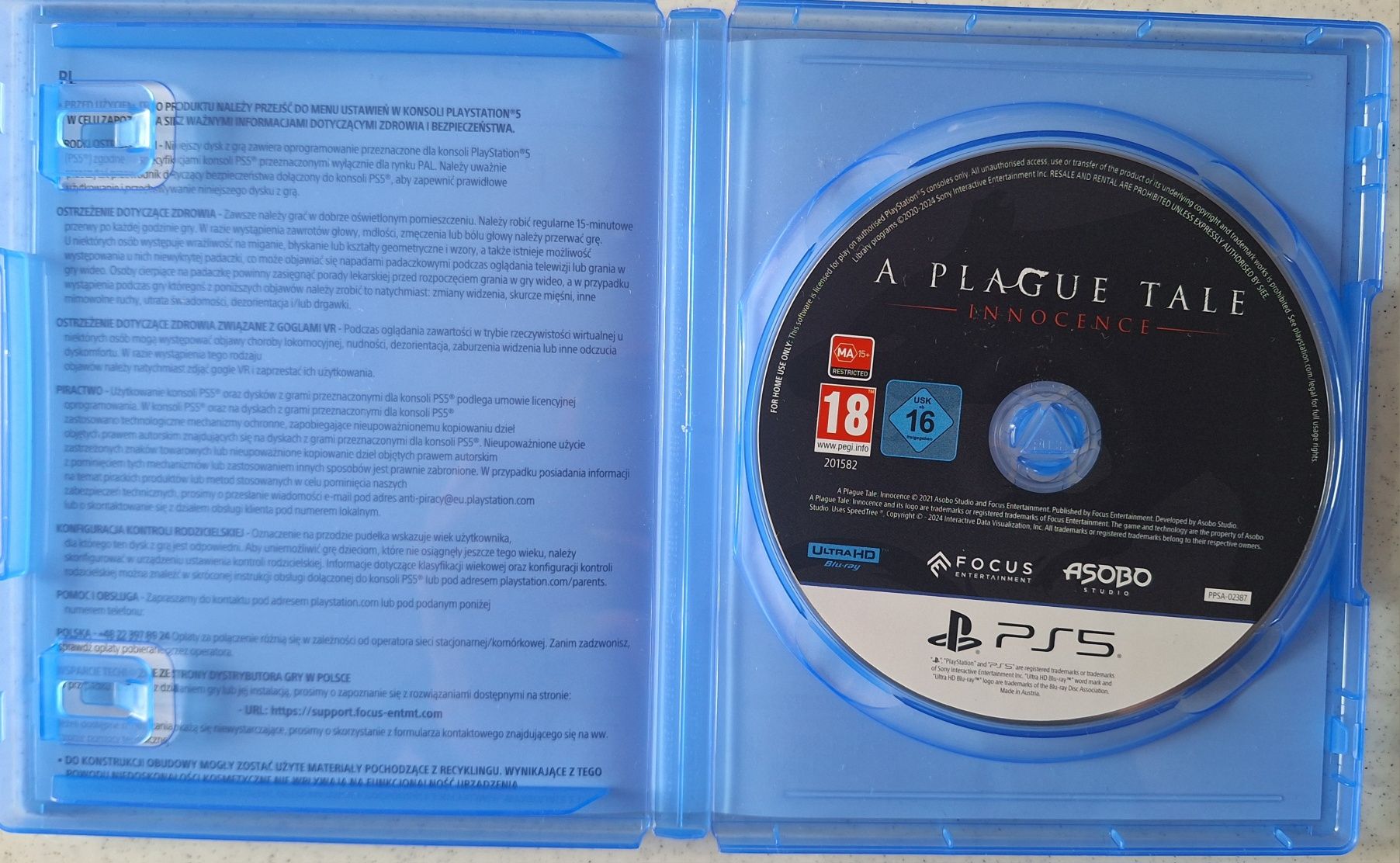 A Plague Tale: Innocence PS5 PL jak nowa

INNOCENCE-