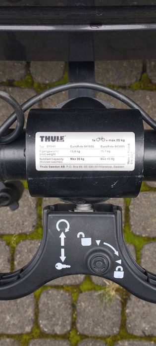 Bagażnik rowerowy na hak Thule EuroRide (3 rowery)