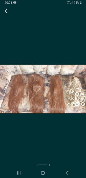 Peruka włosy nie naturalne