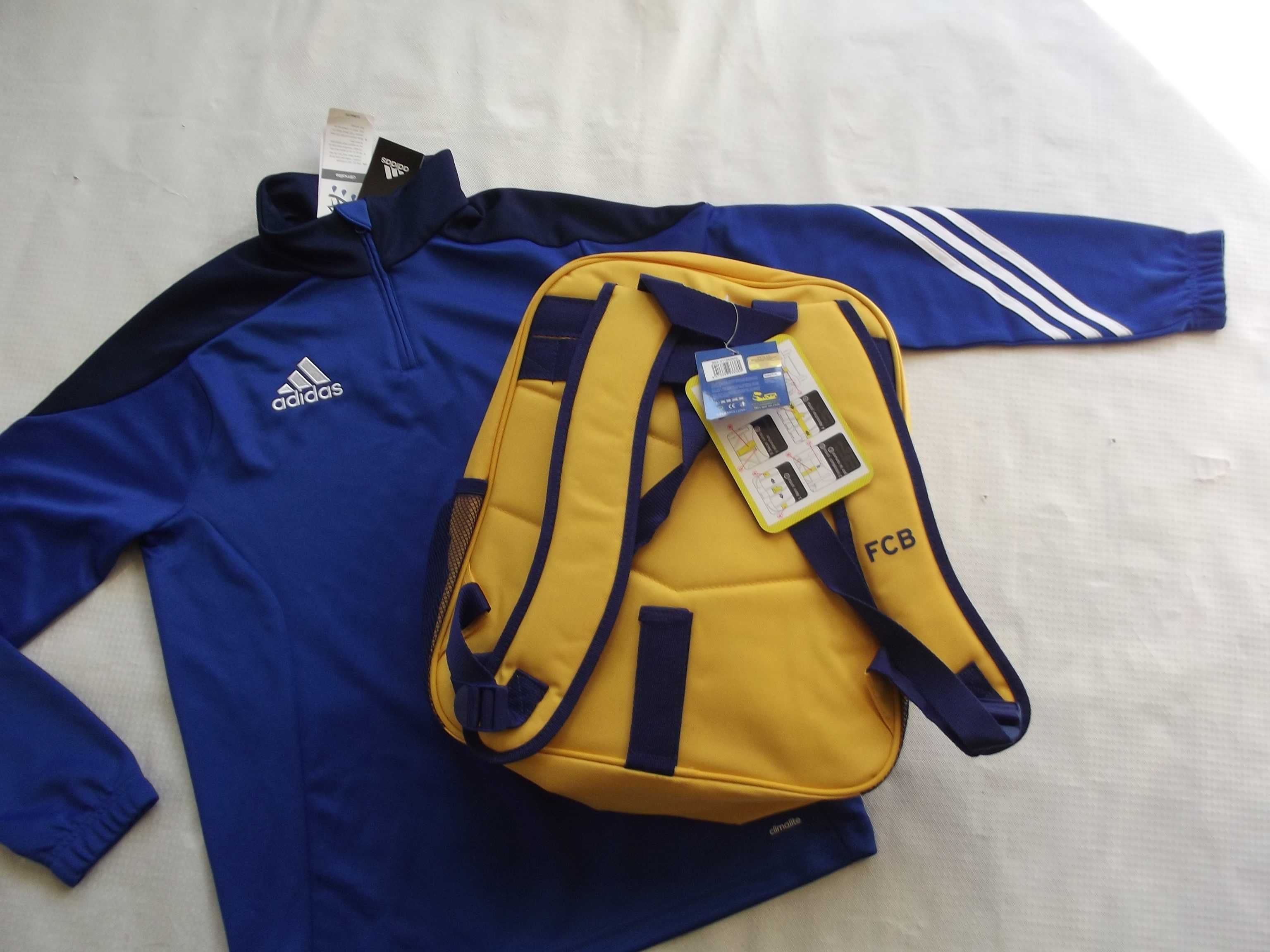 Bluza adidas dla chłopca 158cm FC Barcelona plecak zegar + bokserki 2x