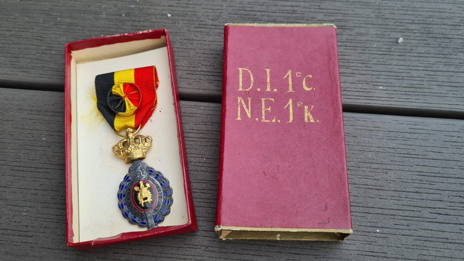 Belgia medal zasługi za pracę 1 klasy w etui