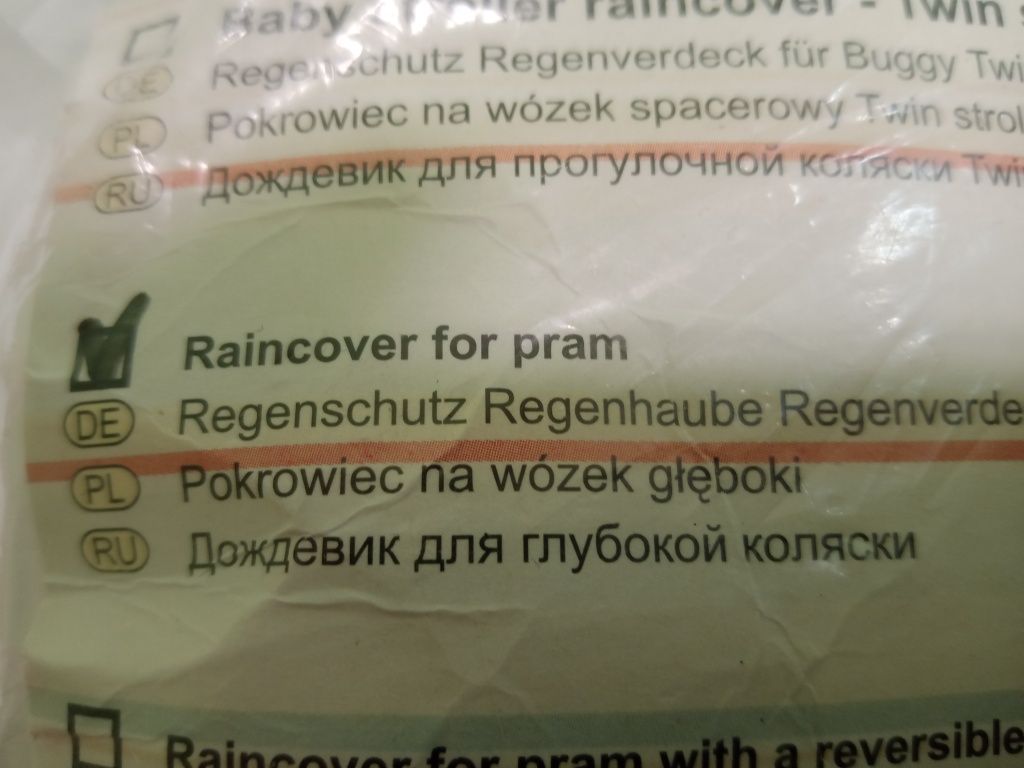 WOMAR folia przeciwdeszczowa na wózek głęboki.