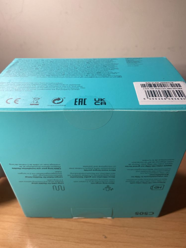 Webcam LOGITECH C505 HD - 720p 30 fps - Novo