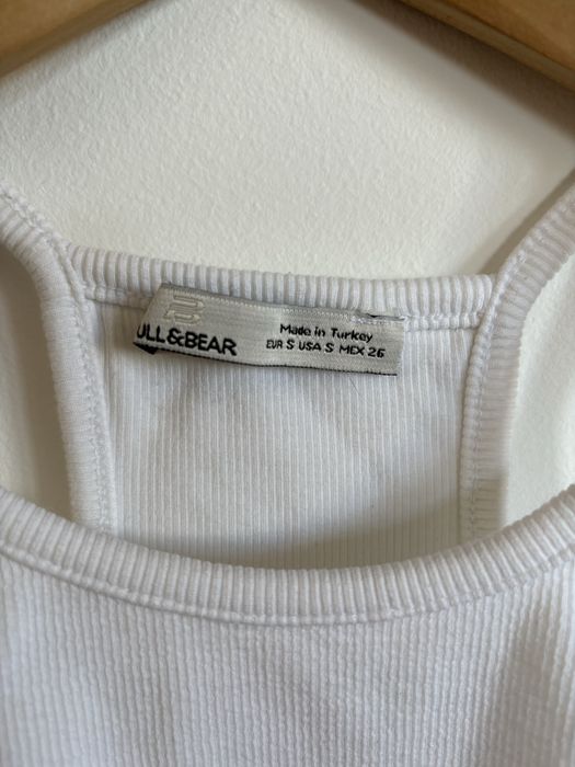 Crop top branco Pull&Bear