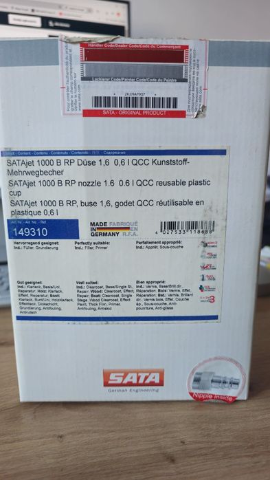 Pistolet lakierniczy SATA Jet 1000