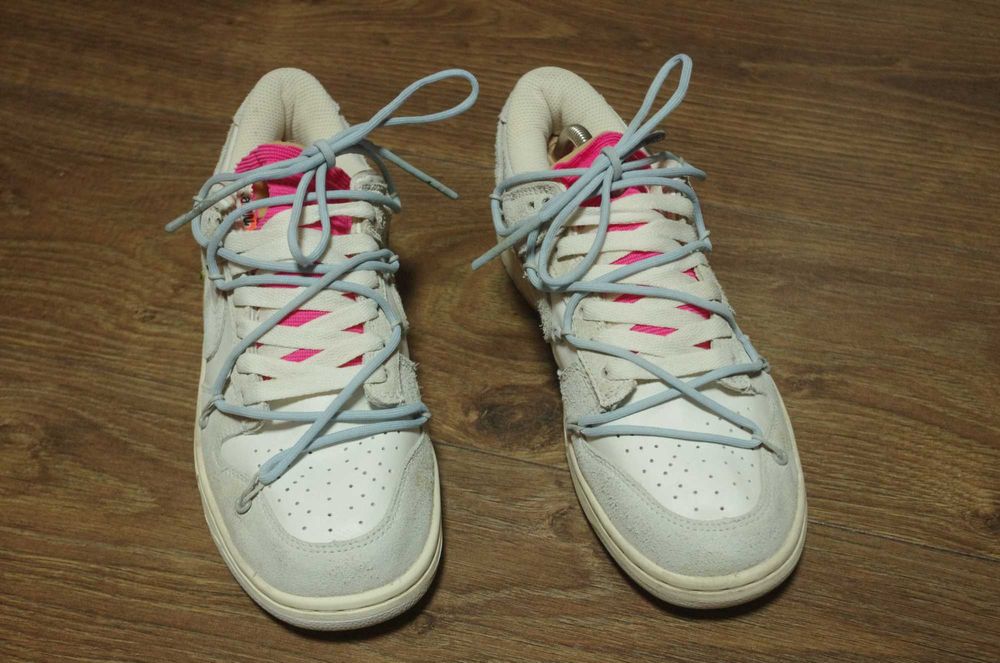 Кроссовки Nike Dunk Low Off-White Lot 38 DJ0950-113 оригінал 40,5 розм