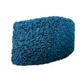 Boné Karakul feito à mão, chapéu de inverno para diplomata (black)