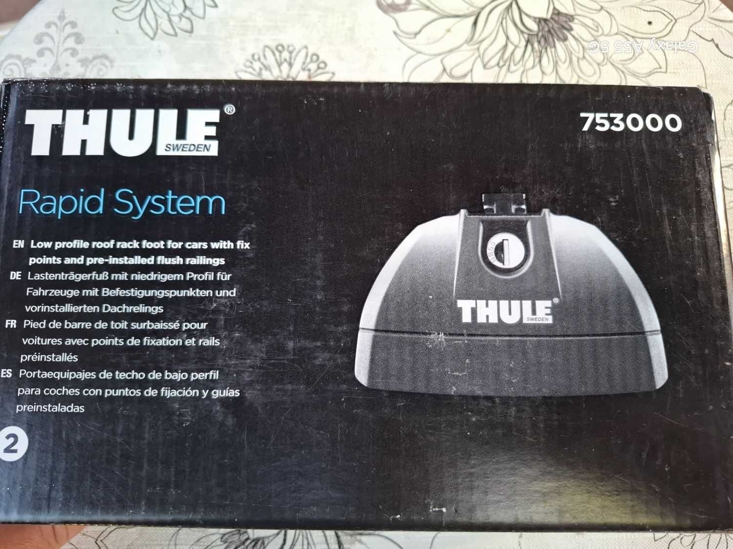 Nowe Stopy Thule Rapid System 753 Na Relingi Punkty Montażowe
