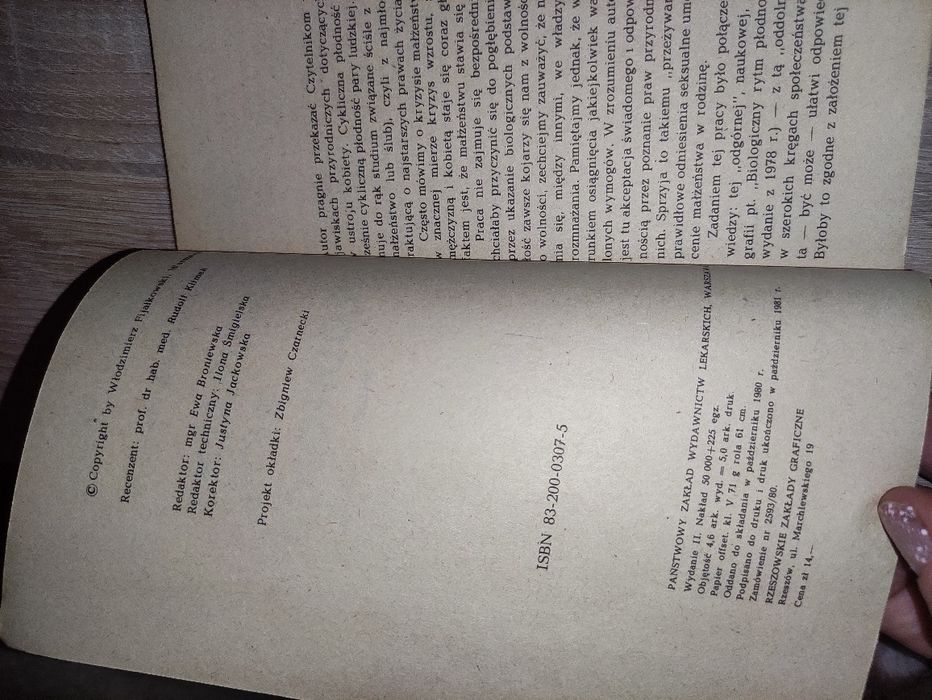 Książka poradnik Naturalny rytm płodności Fijałkowski