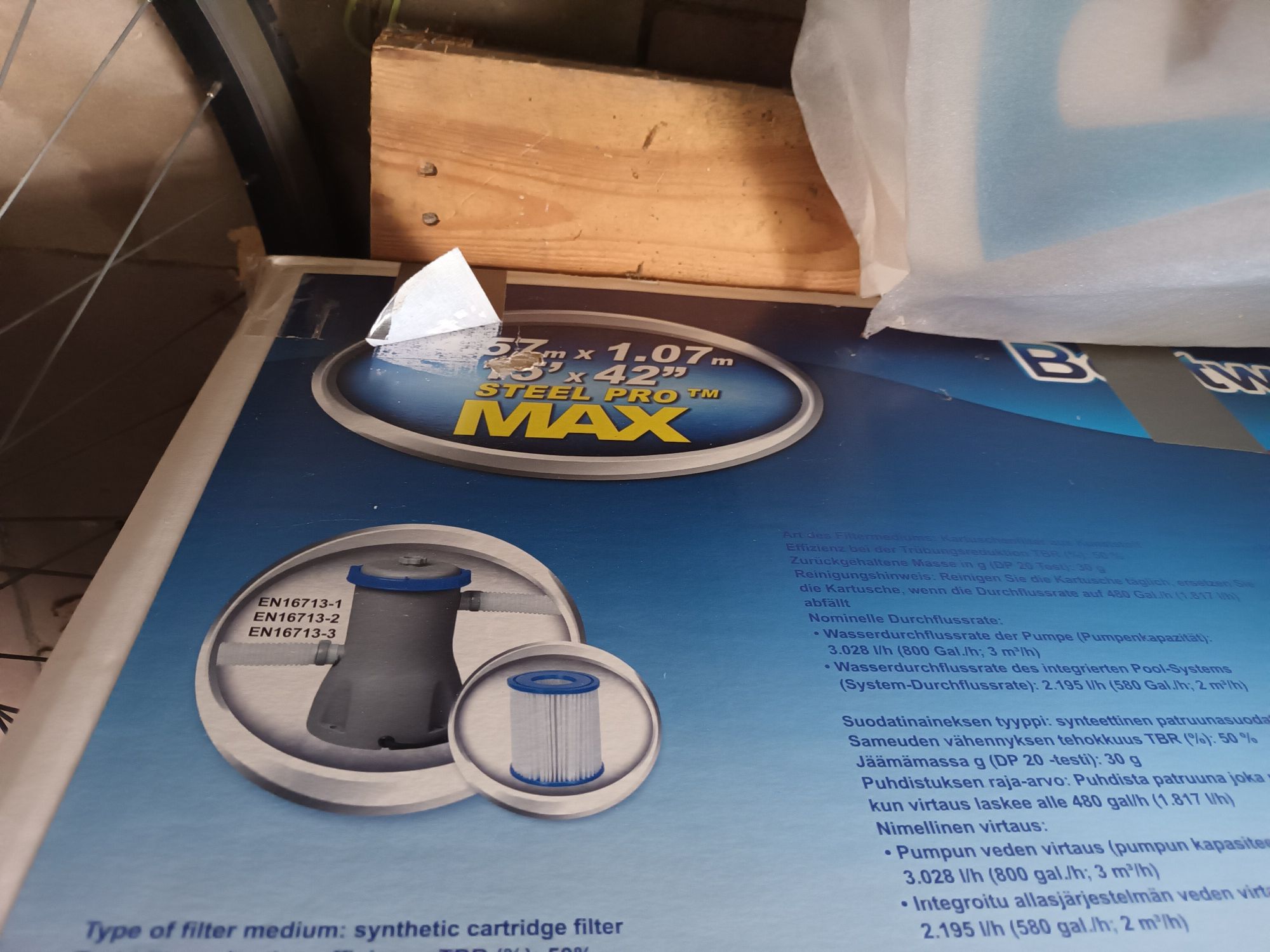 Drabinka  do basenu bestway lub innego  o wysokości  max 107 cm