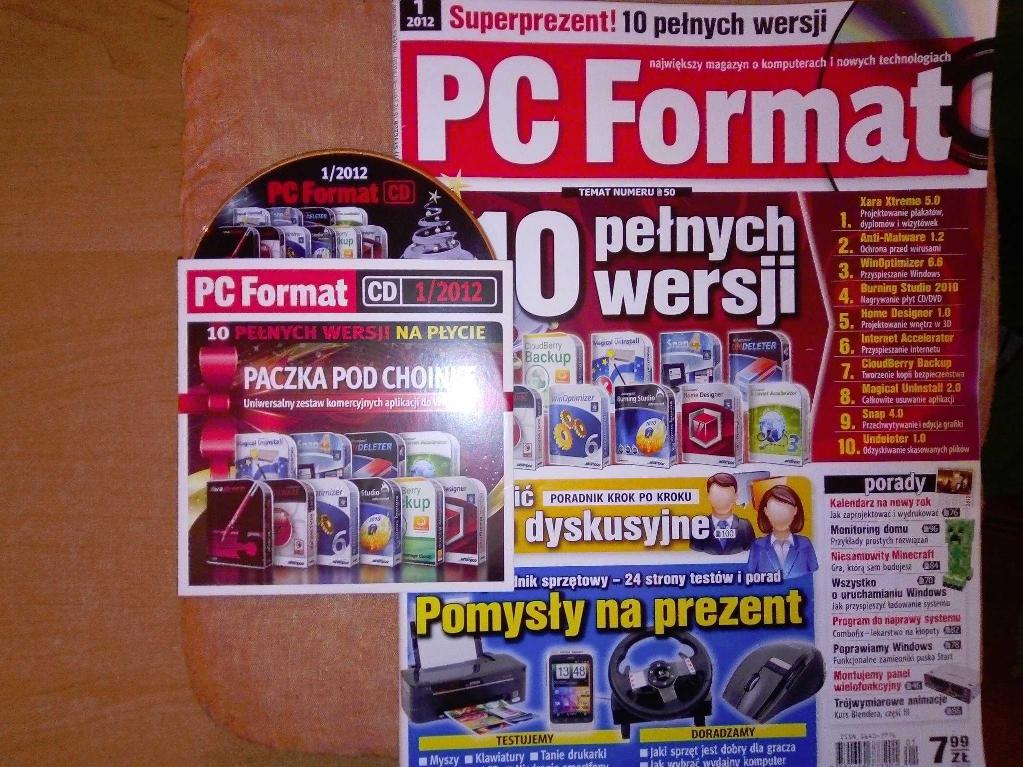 PC Format 1 2012 styczeń (137) Gazeta + płyta CD Czasopismo