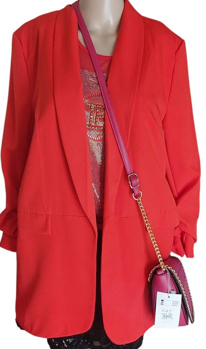 Żakiet damski czerwony