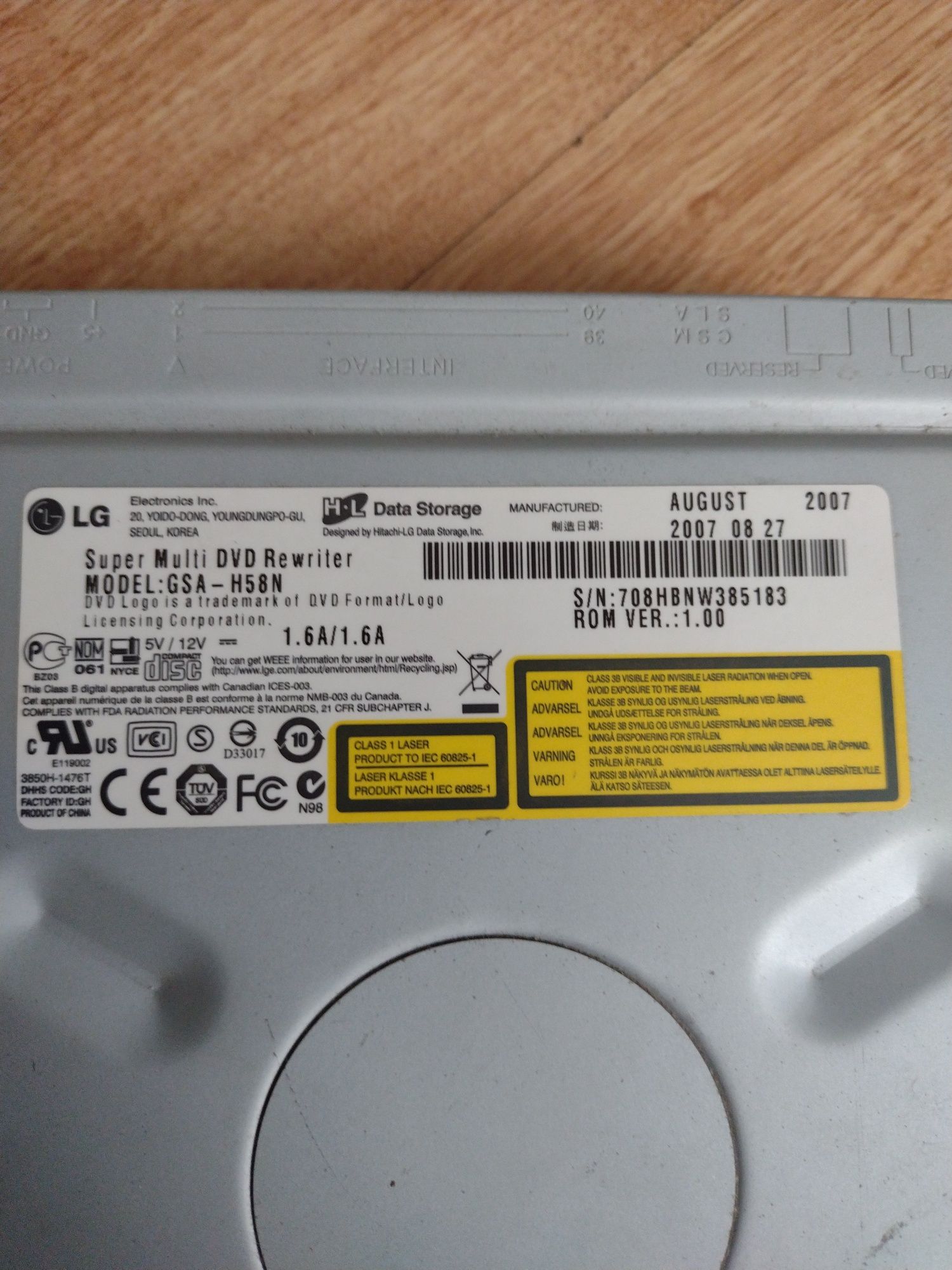 Napęd nagrywarka DVD LG