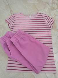 Zestaw dla dziewczynki (spodnie i t-shirt) r. 116