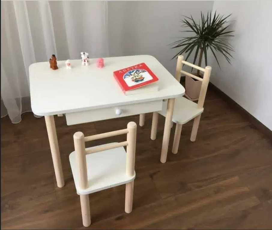 Столик и стульчики деревянный набор детской мебели новий топ