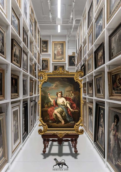 Obraz na płótnie - Ornamentyka i architektura - wielkość 75cm x 108cm