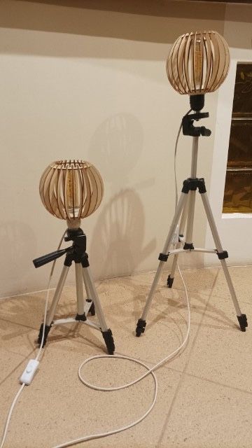 Lampy stojące własnoręcznie robione