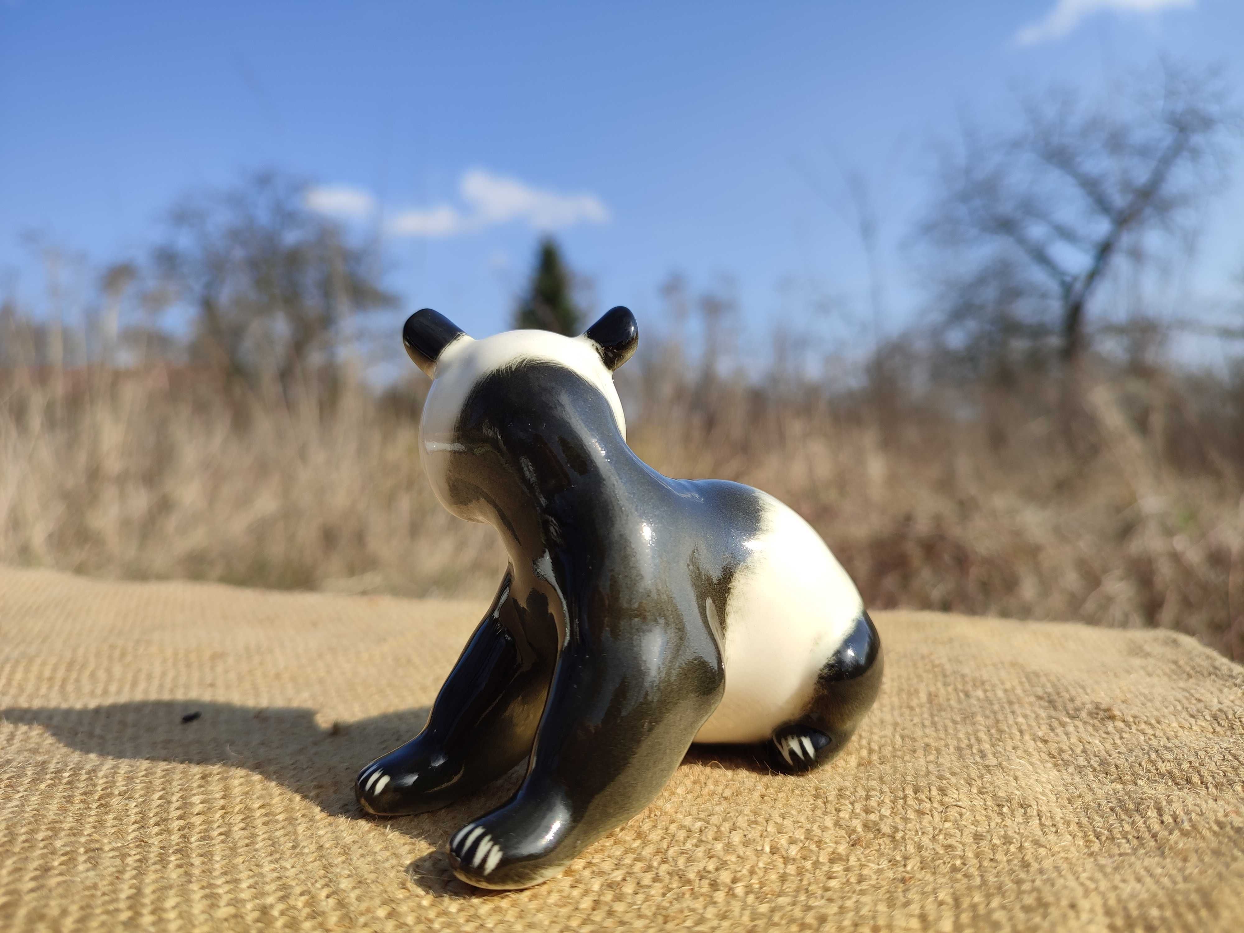 Porcelanowa figurka miś panda  Łomonosow.
