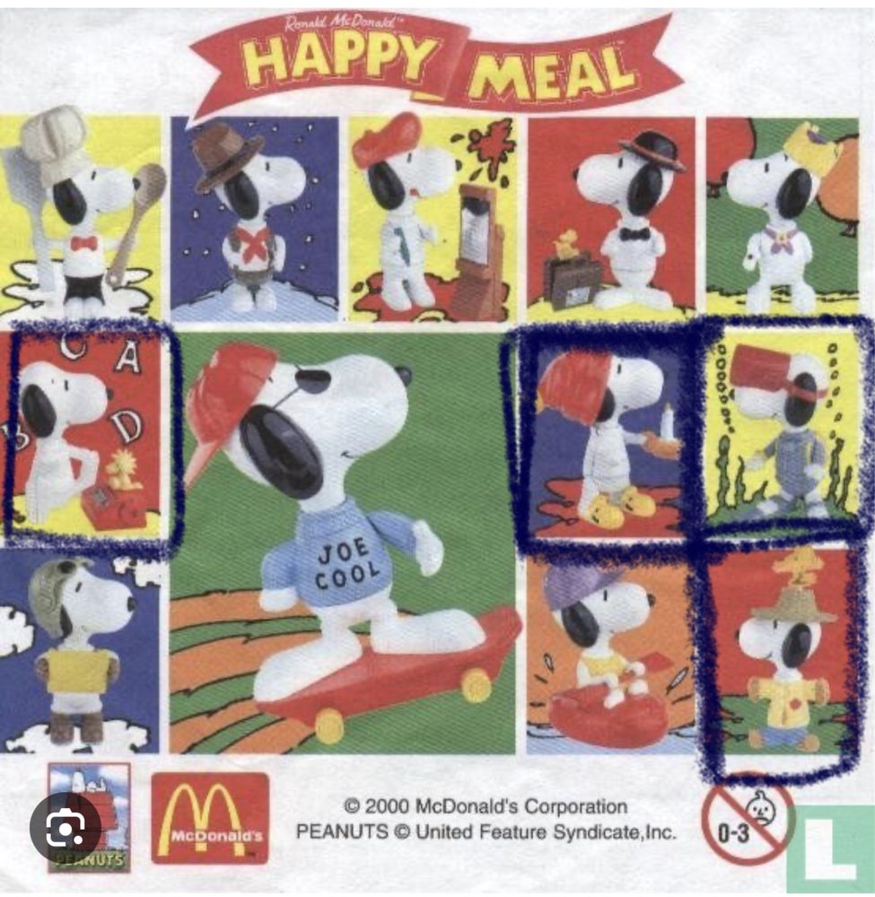 Happy Meal 2000: Snoopy vintage McDonald’s