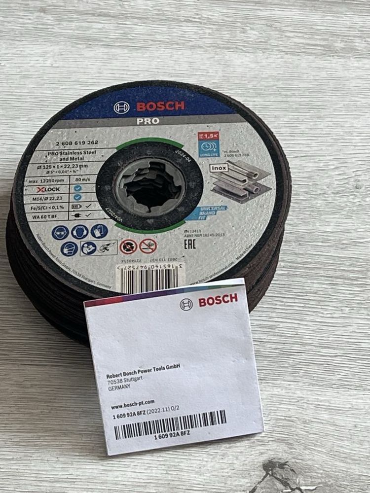 Bosch Tarcza tnąca do stali nierdzewnej 125mm