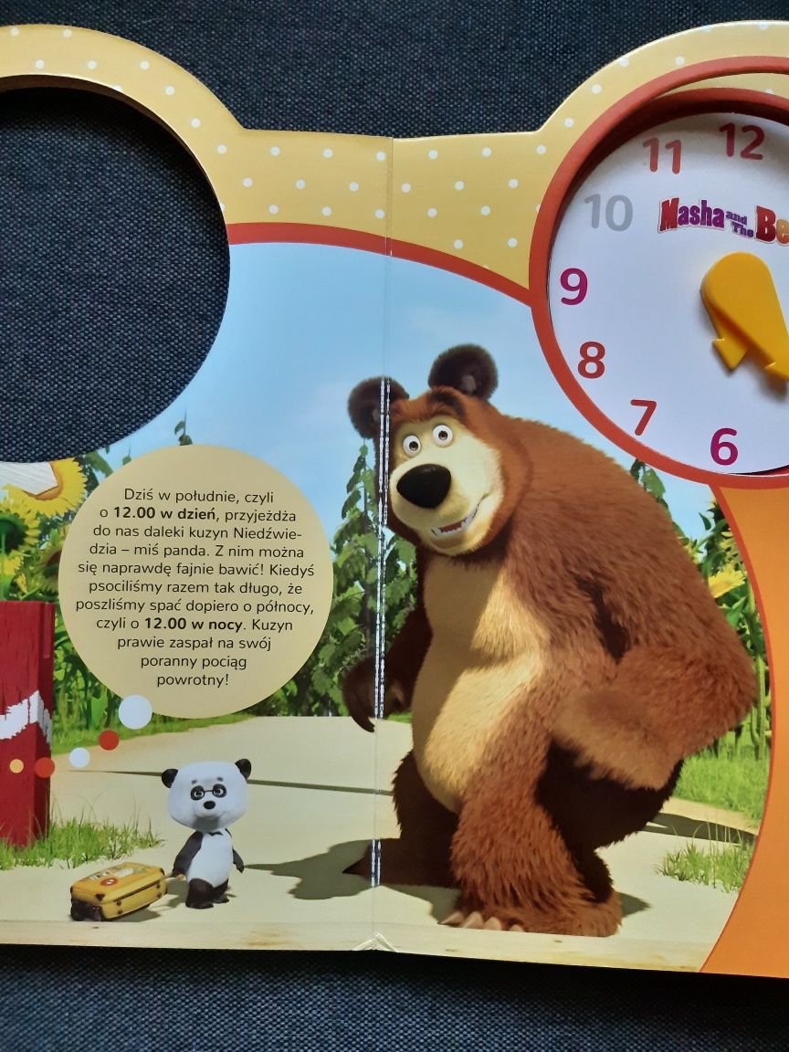 Książka do nauki godzin, Masza i Niedźwiedź nowa
