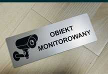 Tabliczka ostrzegawcza 2 sztuki