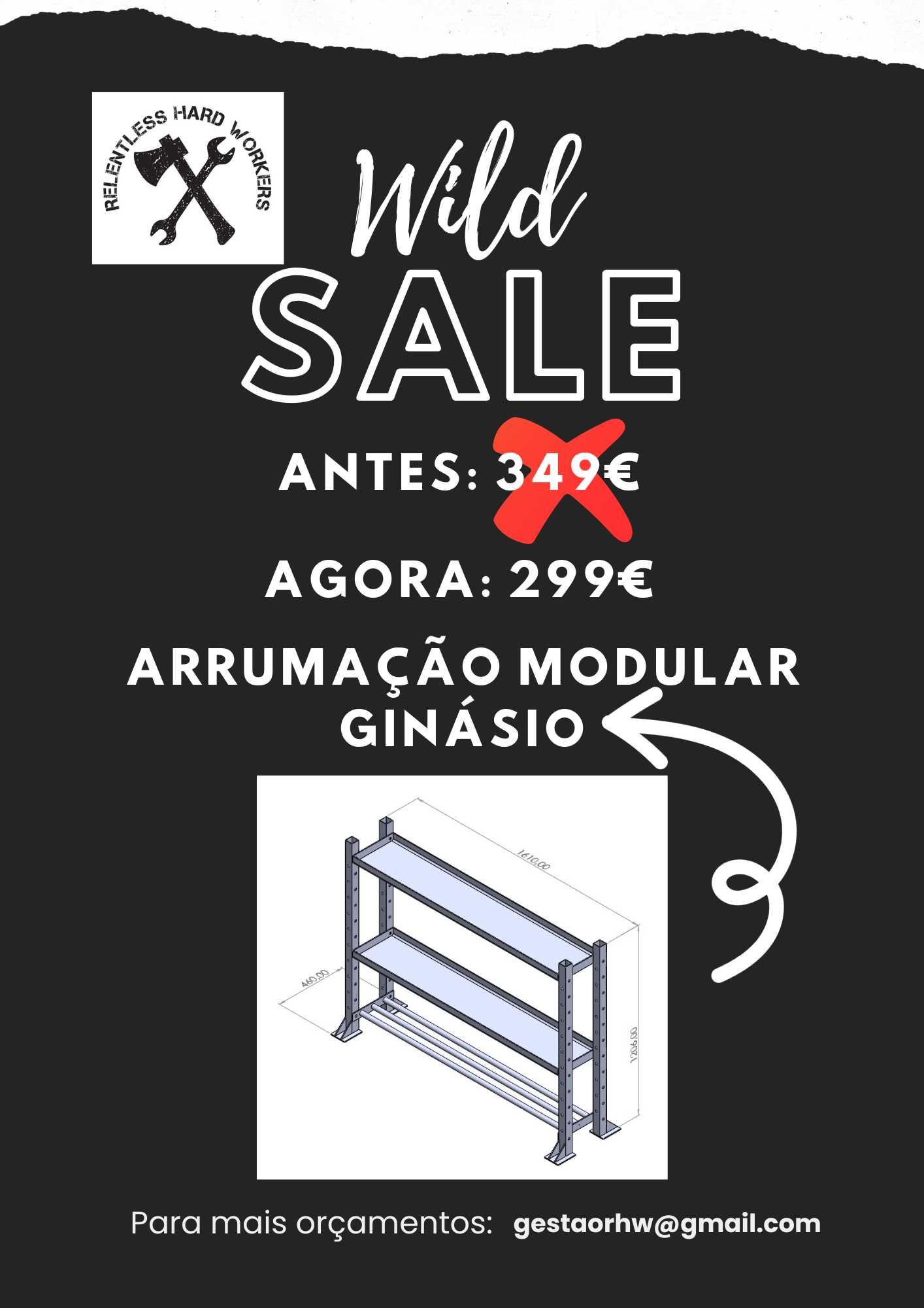 Arrumação modular ginásio