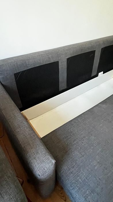 Sofá-cama FRIHETEN cinzento